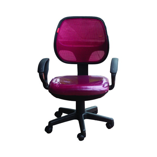 Ghế xoay GNV-06-01 mặt đỏ, tựa đỏ